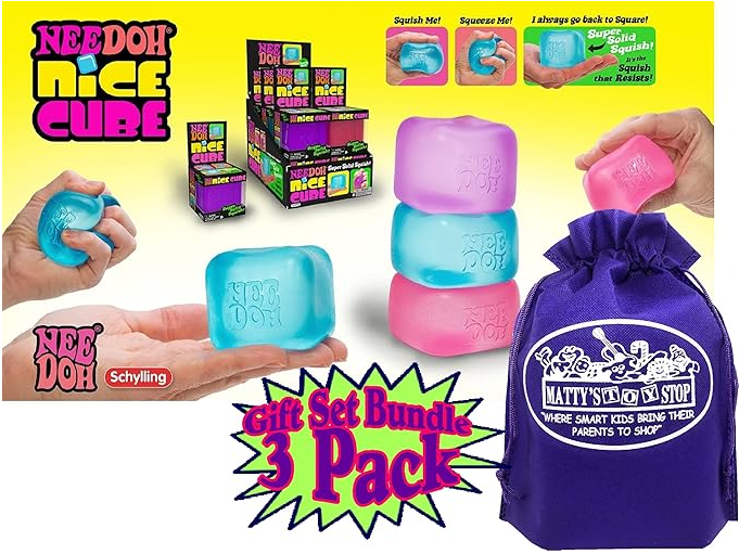 Gift Set Party Bundle with Storage Bag - 3 Pack (Purple, Pink & Blue)